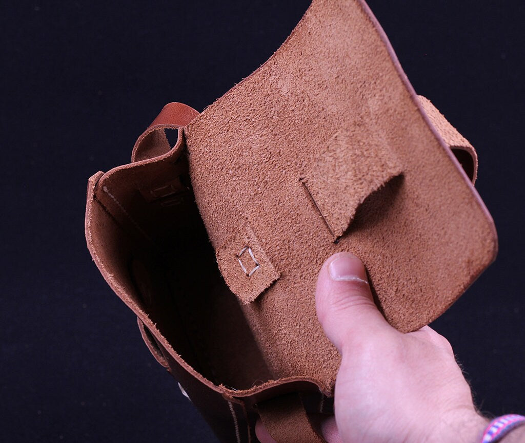 Handmade Leather Cross Body Bag, Leather Shoulder Phone Bag