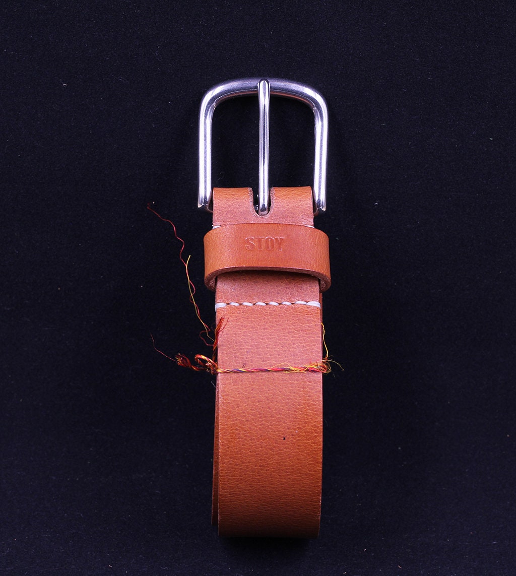 Handmade Leather Belt, Mens Leather Belt, Vegetable Tanned Cowhide Belt