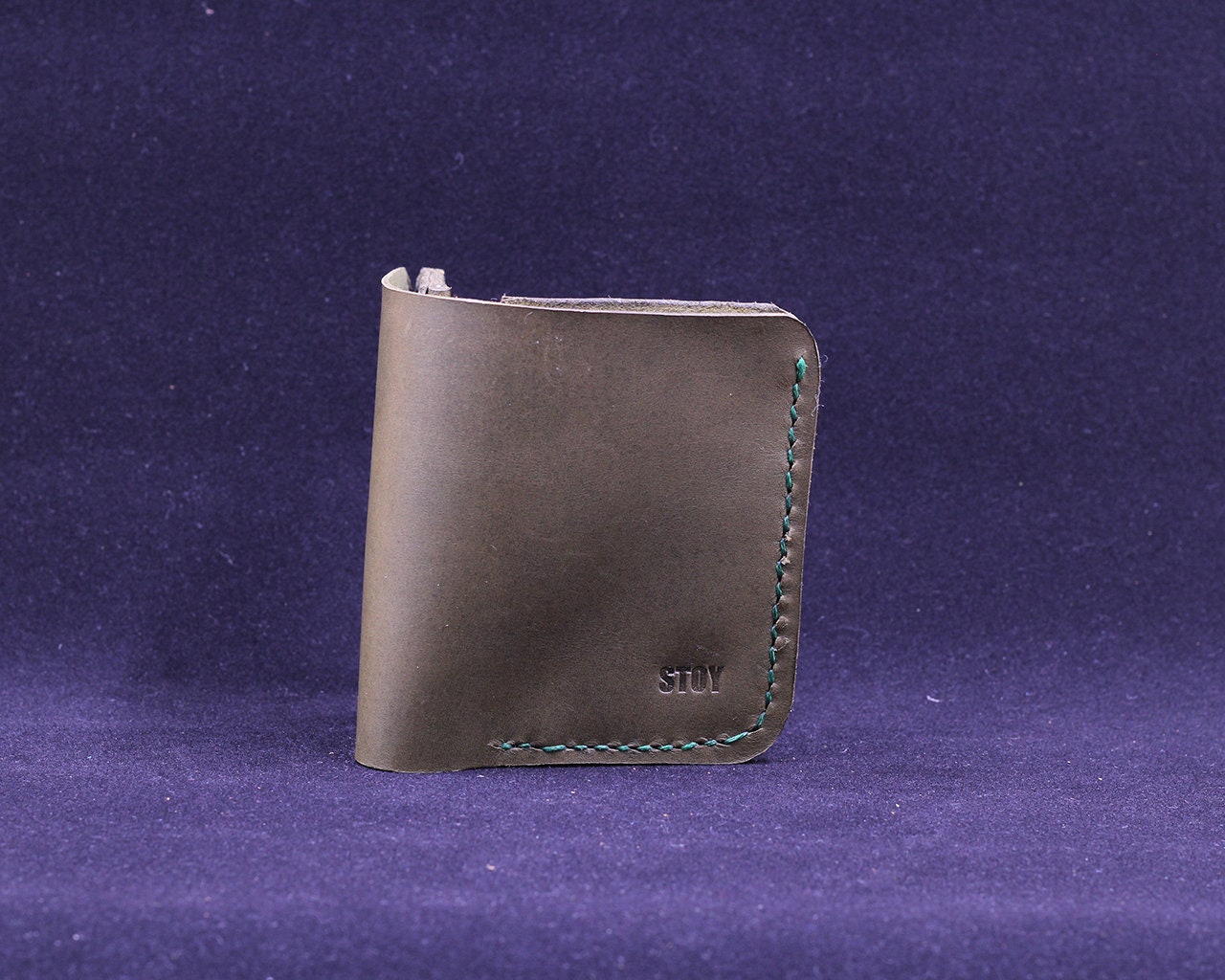 Handmade Leather Wallet - Vertical Coin Cart Wallet - Minimalist Front Pocket Wallet