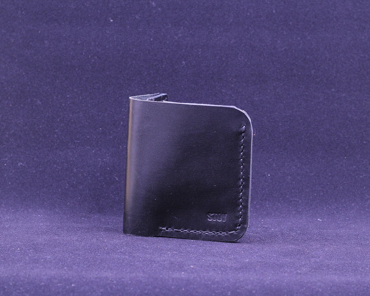 Handmade Leather Wallet - Vertical Coin Cart Wallet - Minimalist Front Pocket Wallet