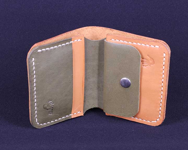 Handmade Leather Bifold Wallet