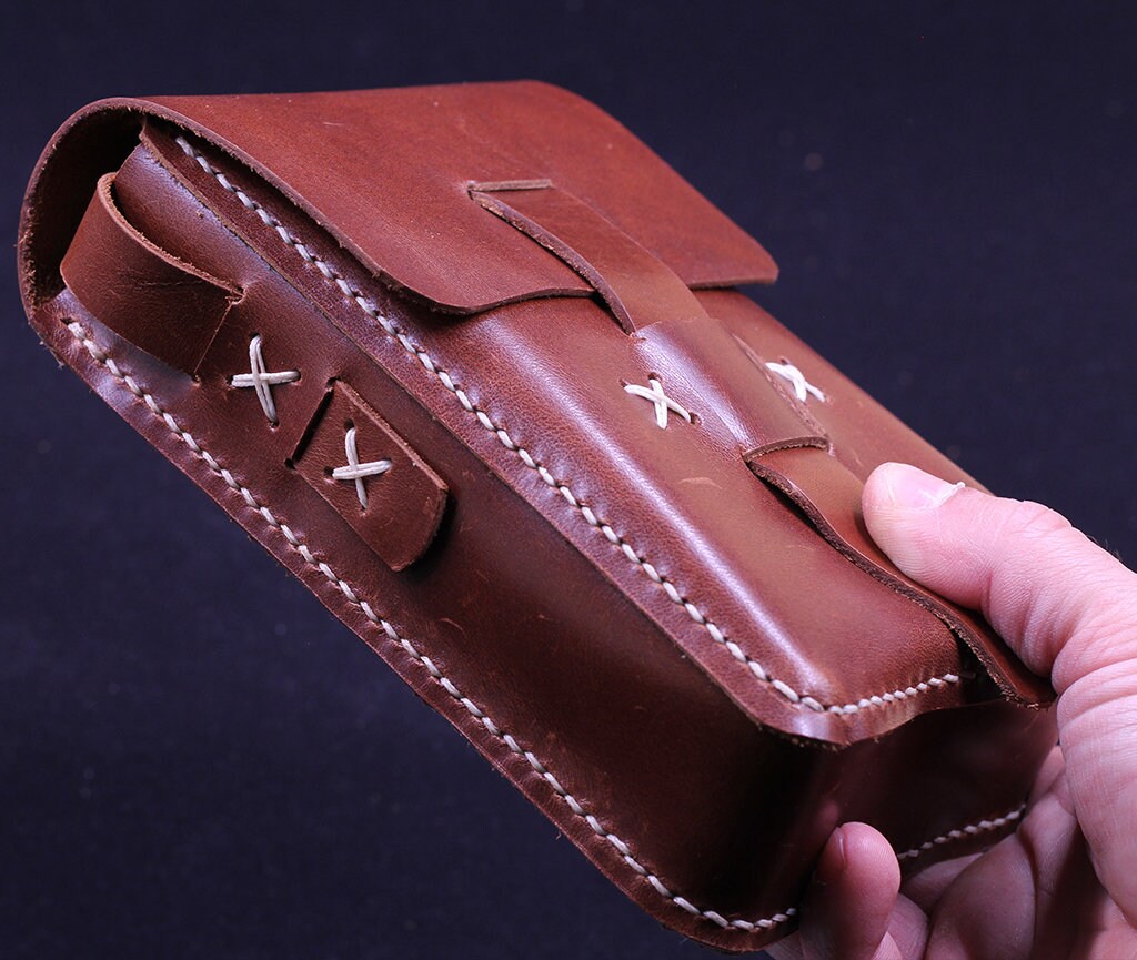 Handmade Leather Cross Body Bag, Leather Shoulder Phone Bag
