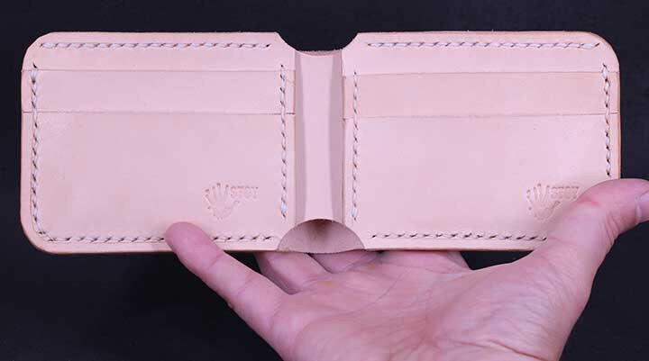 Handmade Leather Wallet - Natural