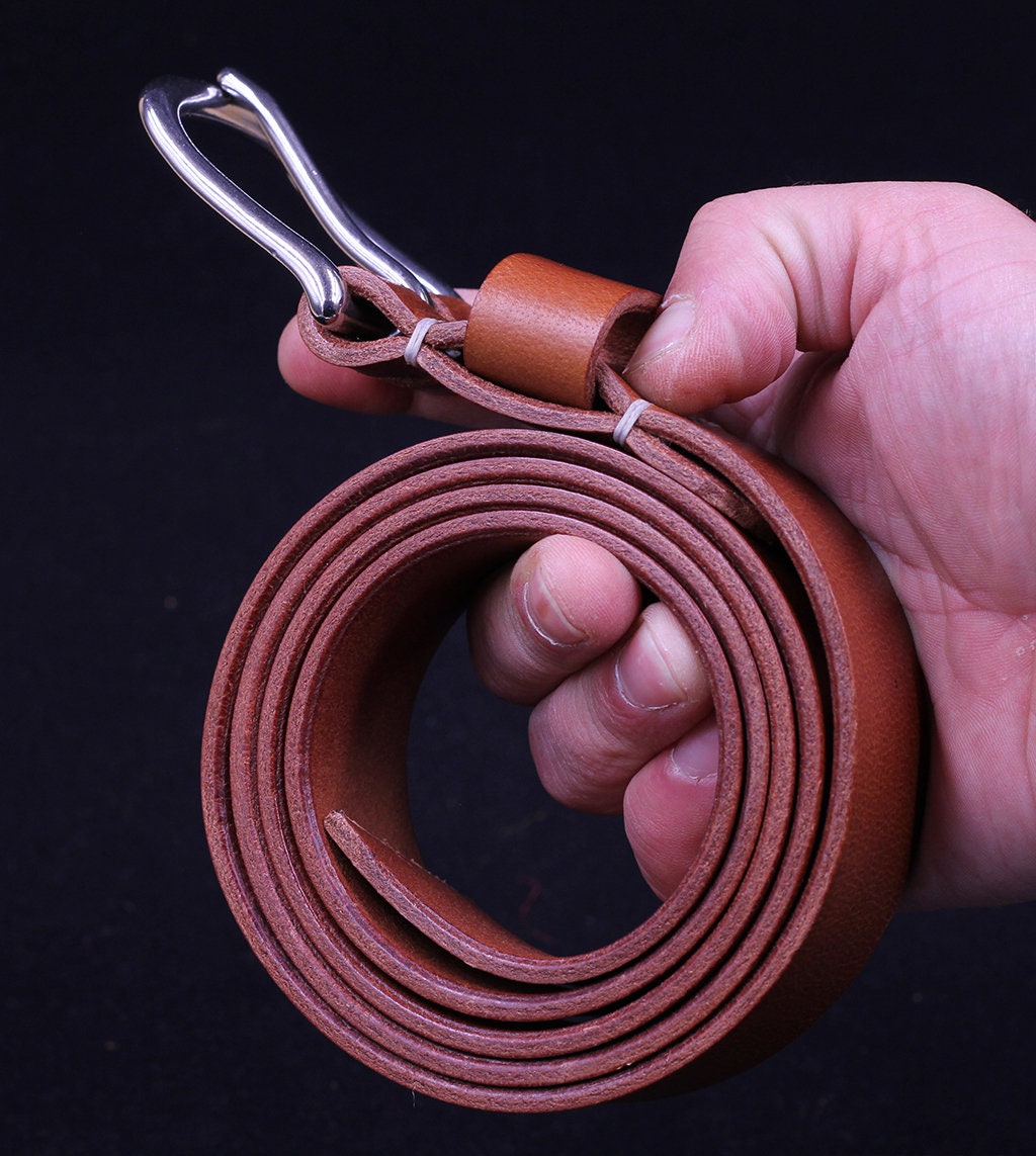 Handmade Leather Belt, Mens Leather Belt, Vegetable Tanned Cowhide Belt